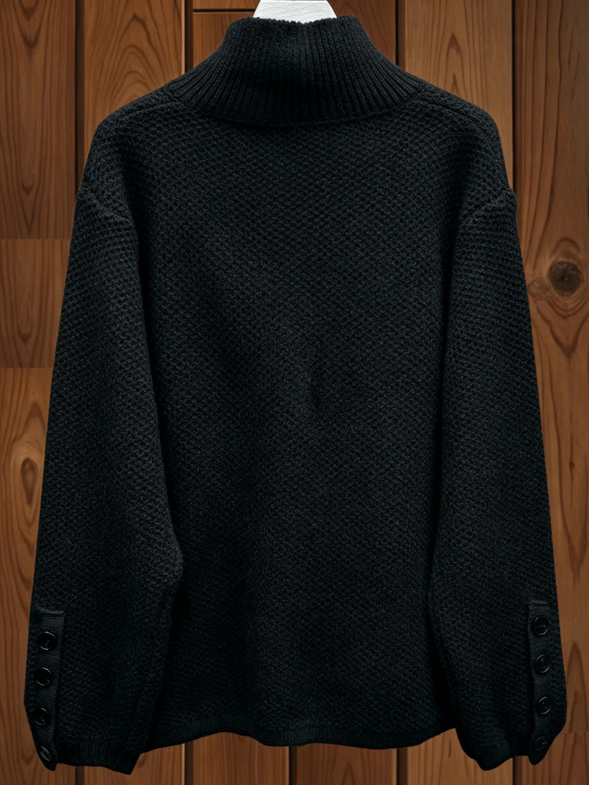 Women's Relaxed High Neck Button Up Cardigan
