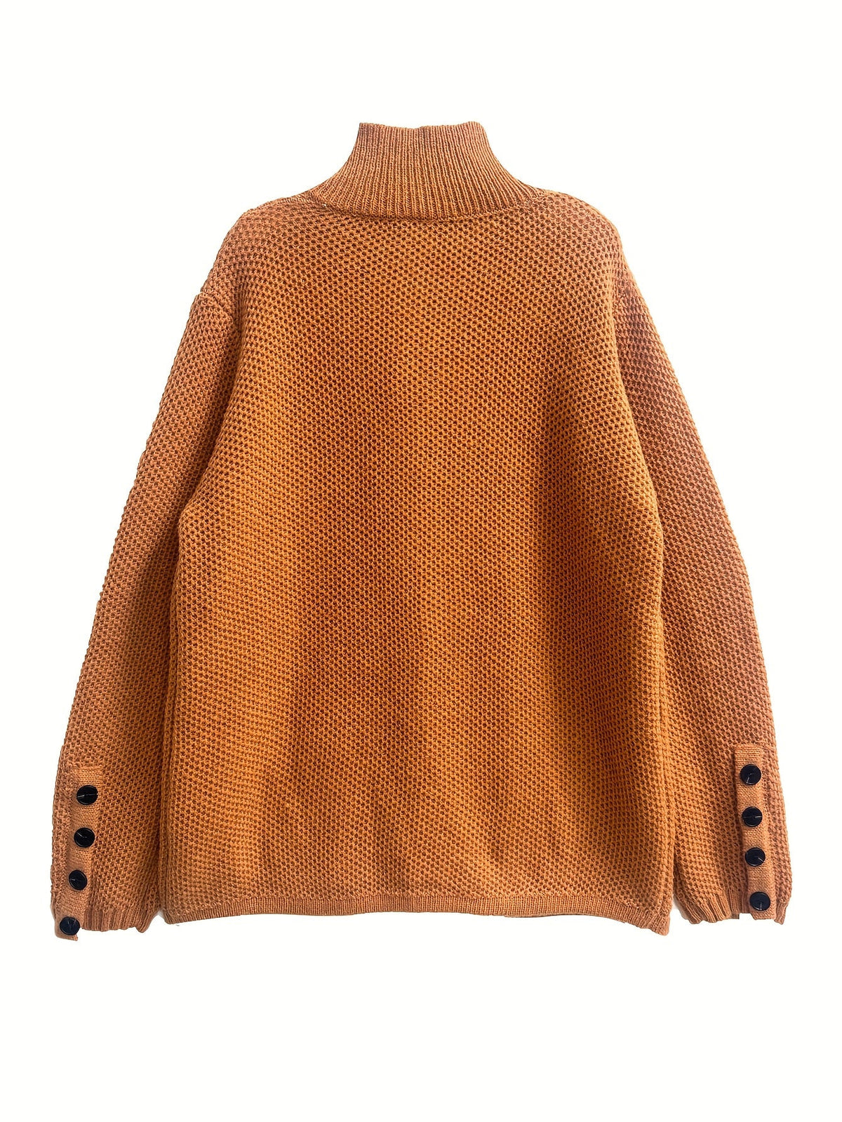 Women's Relaxed High Neck Button Up Cardigan