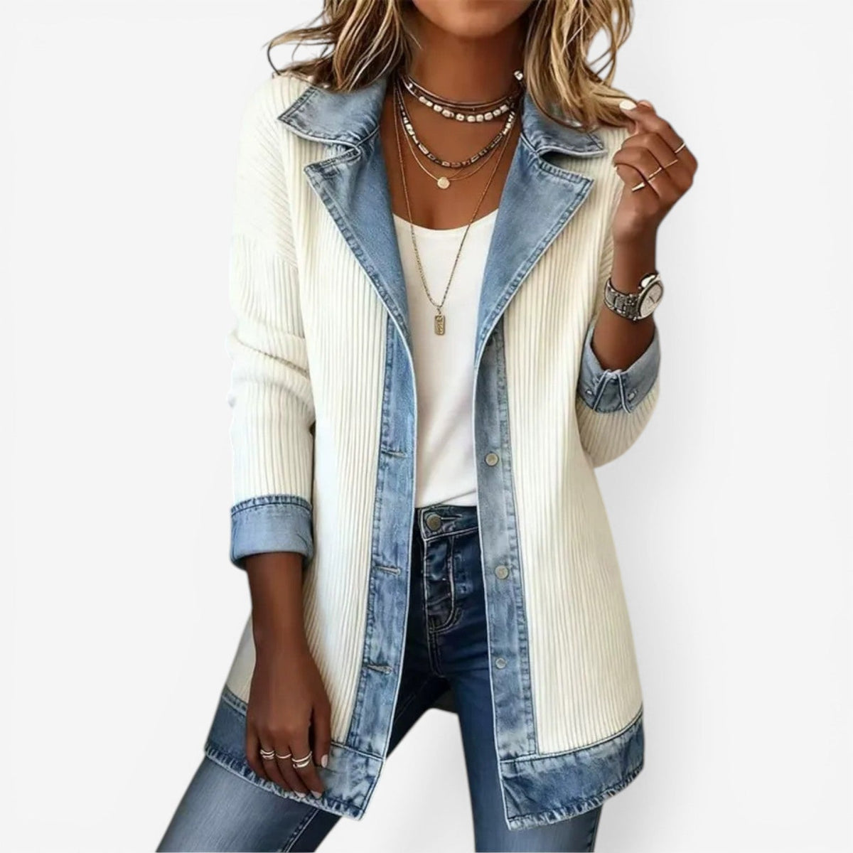 Women's Relaxed Knitted Casual Jacket
