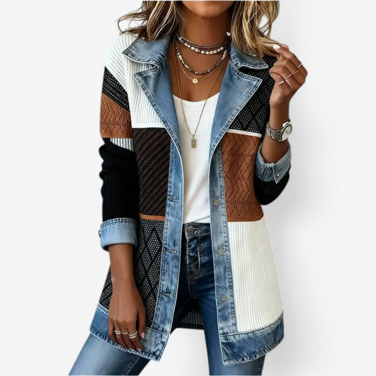 Women's Relaxed Knitted Casual Jacket