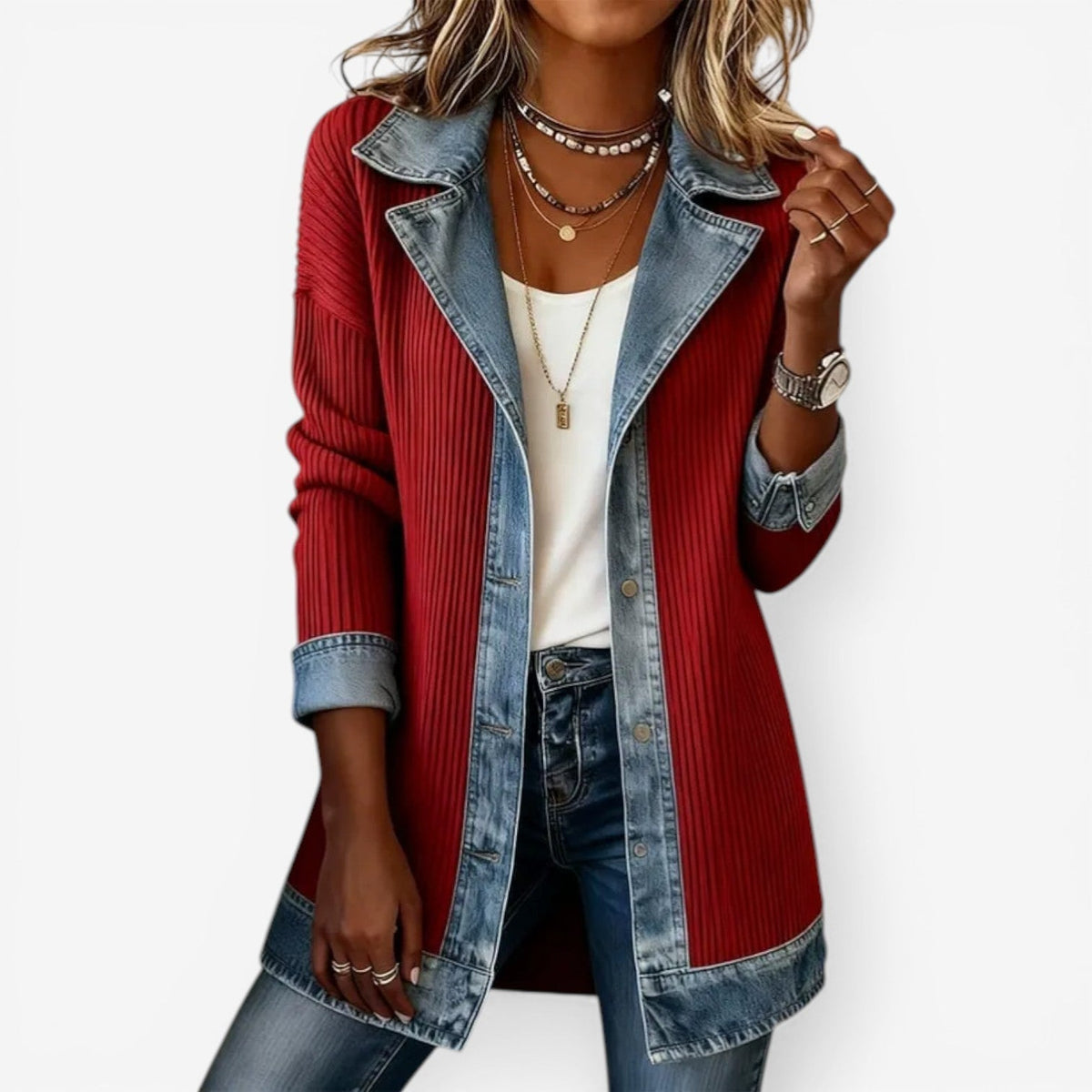 Women's Relaxed Knitted Casual Jacket