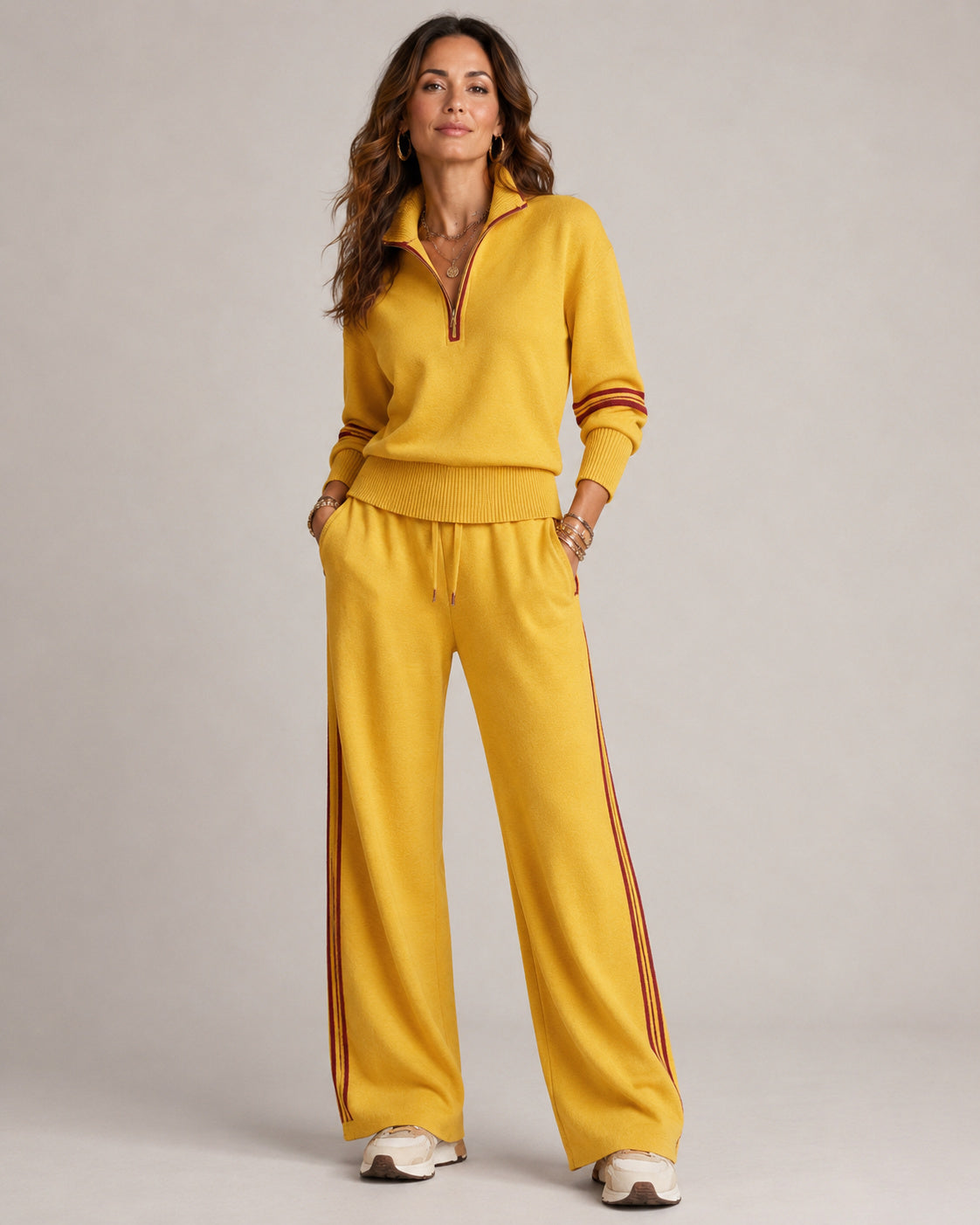 Women's Relaxed Knitted Co Ord Two Piece Set