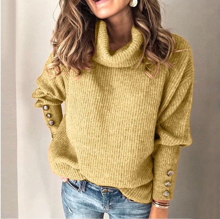 Women's Relaxed Longline Cowl Neck Jumper