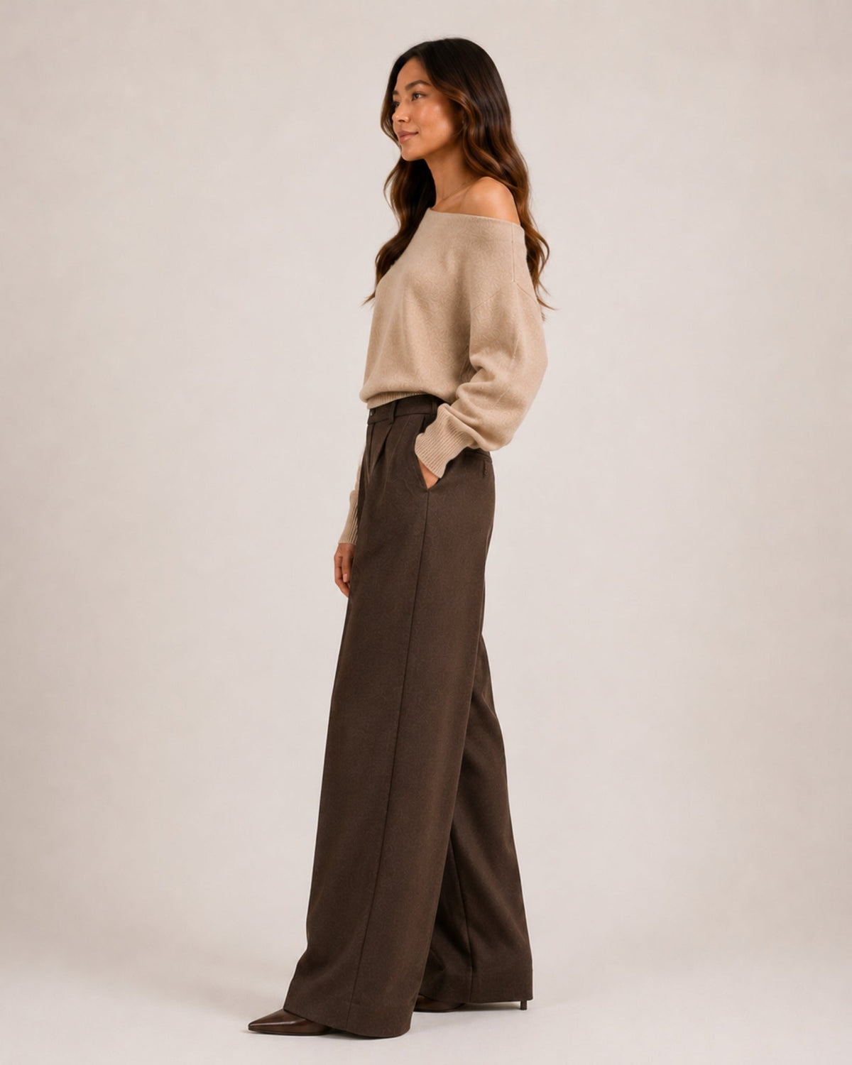 Women's Relaxed Off The Shoulder Jumper
