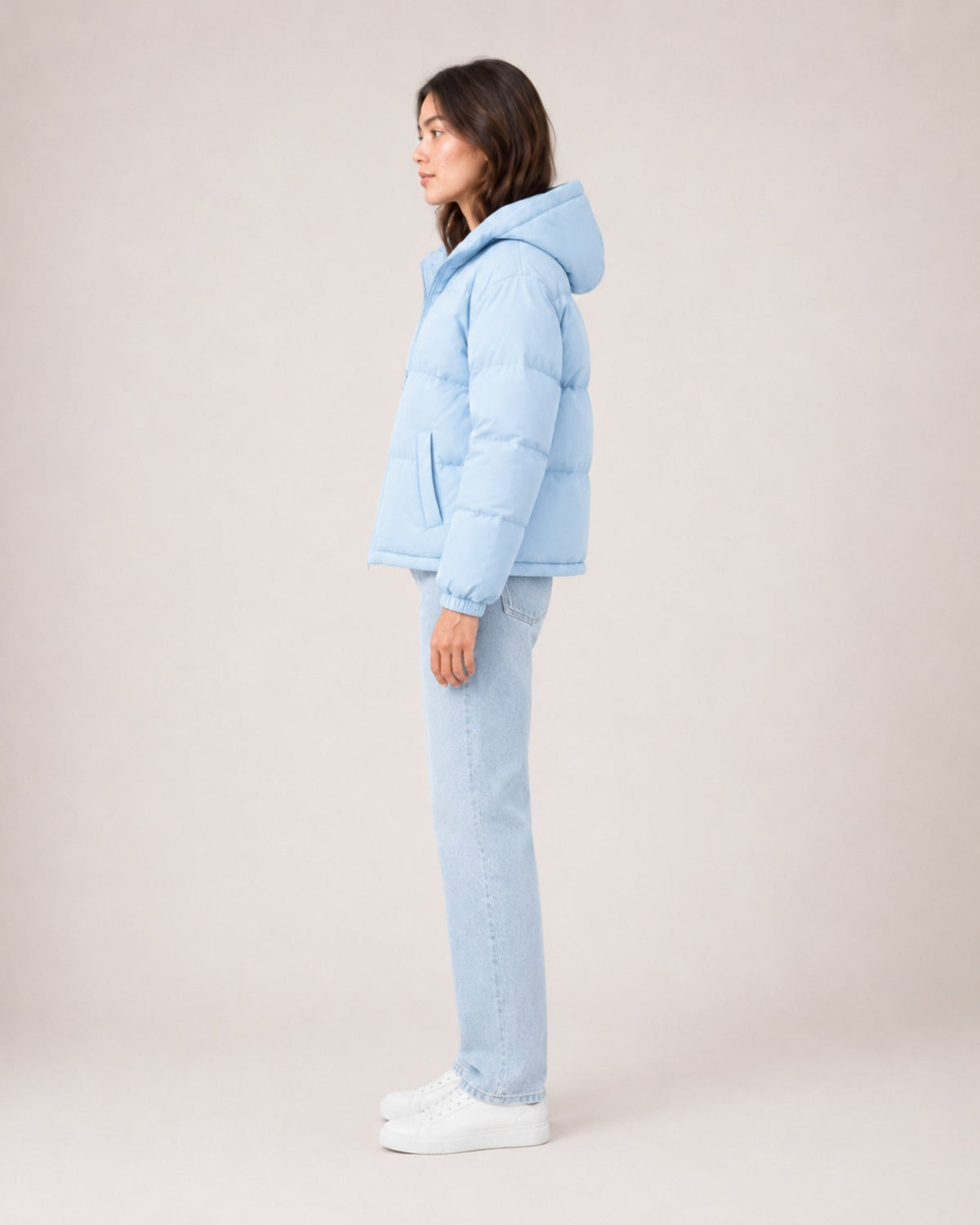 Women's Relaxed Quilted Hooded Puffer Jacket