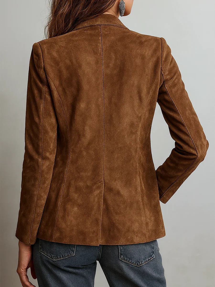 Women's Relaxed Suede Blazer
