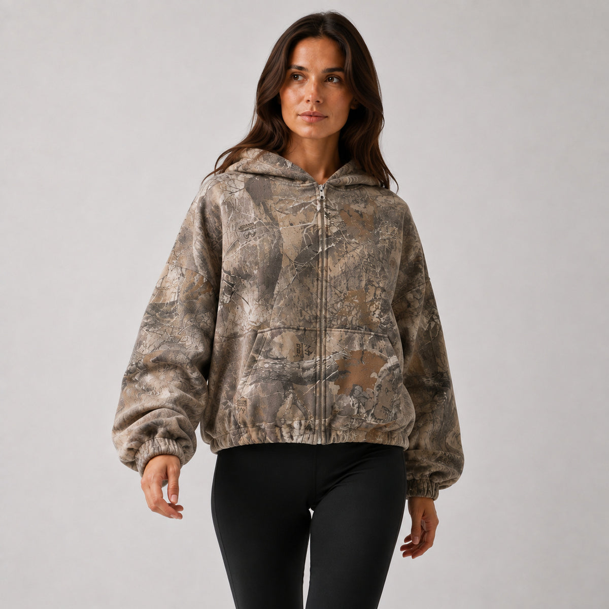 Women's Relaxed Zip-Up Hoodie