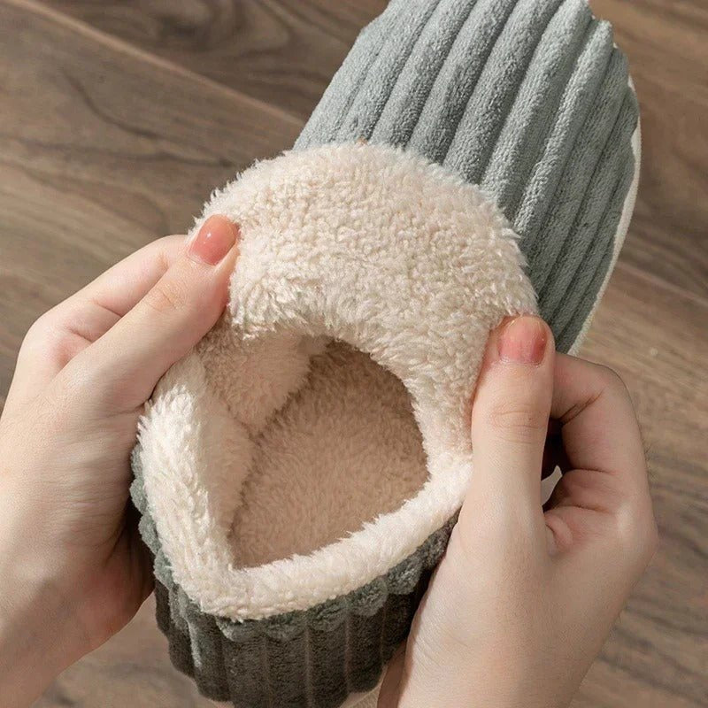 Women's Ribbed Corduroy Slippers