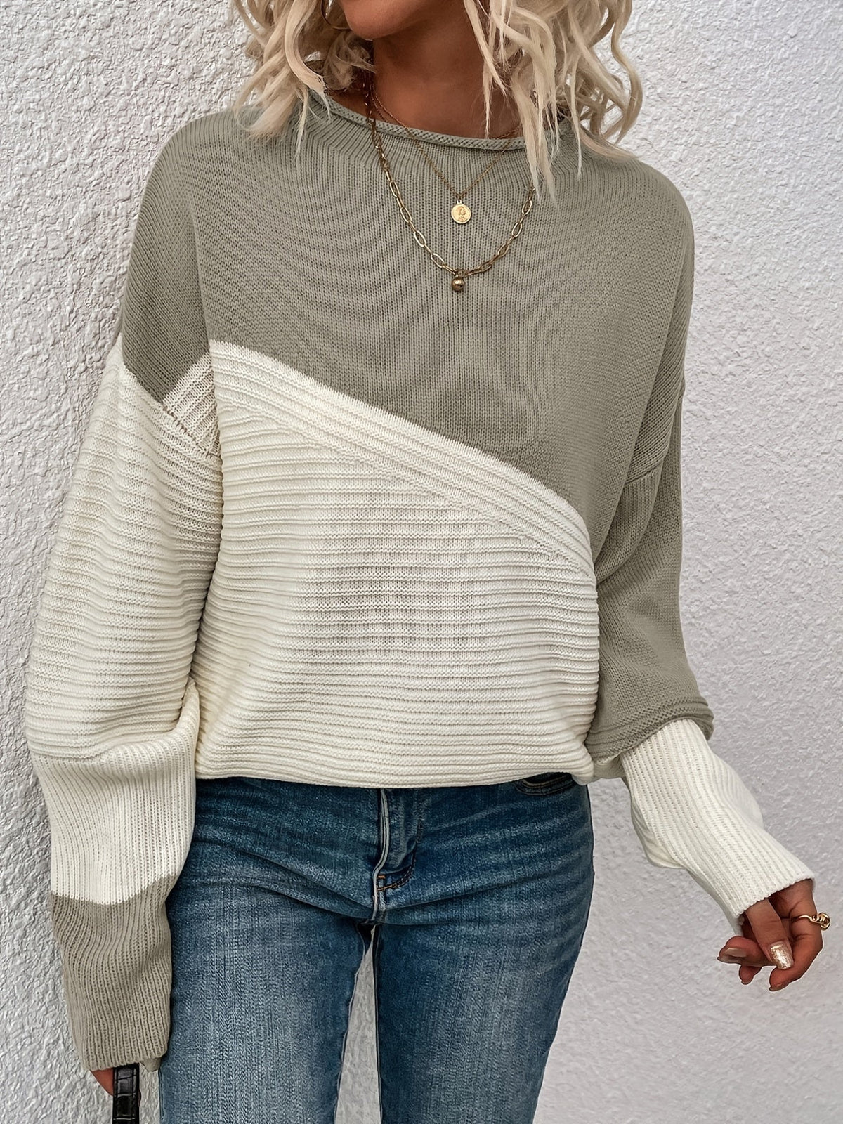 Women's Roll Neck Oversized Turtleneck Jumper