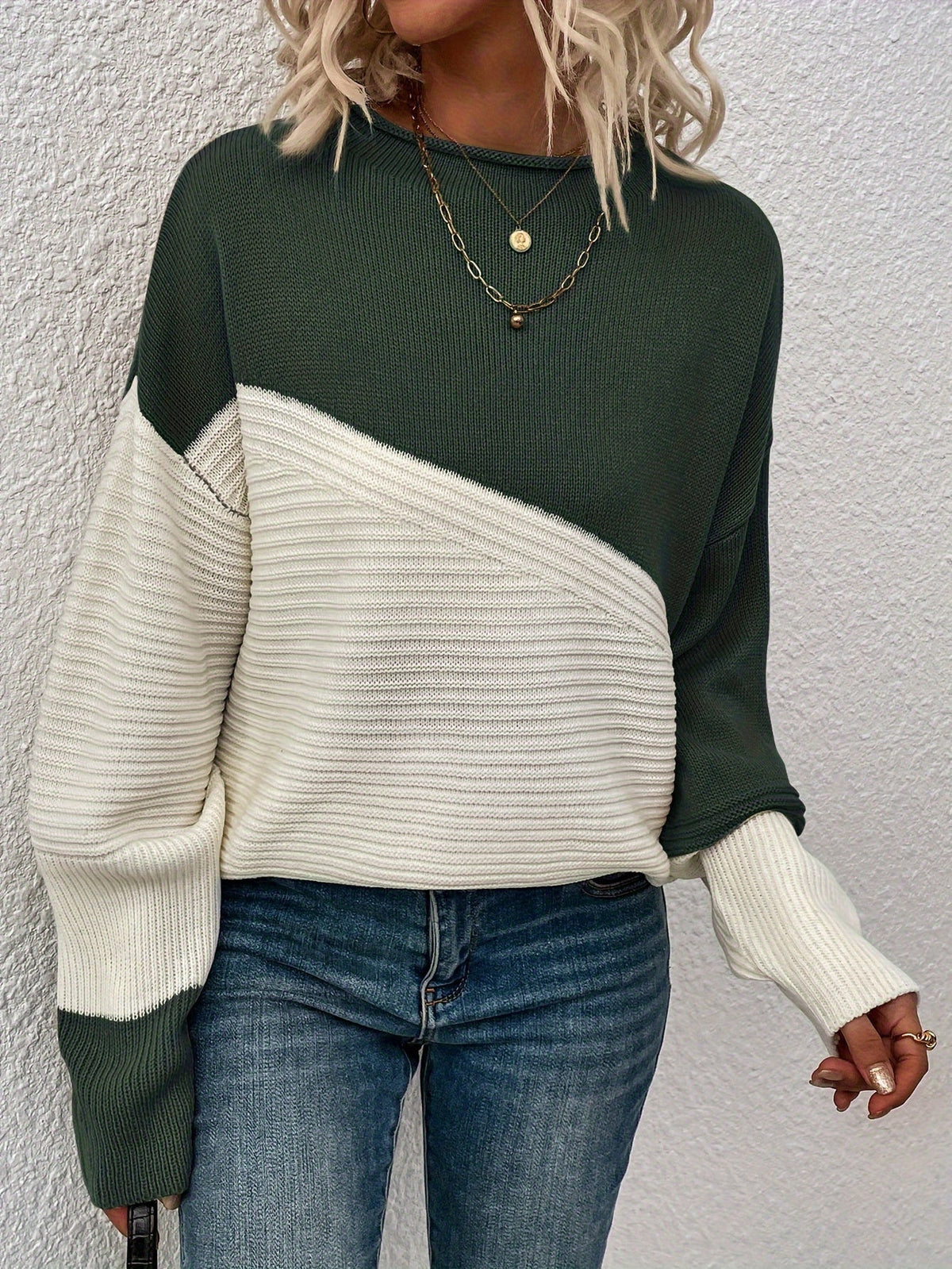 Women's Roll Neck Oversized Turtleneck Jumper