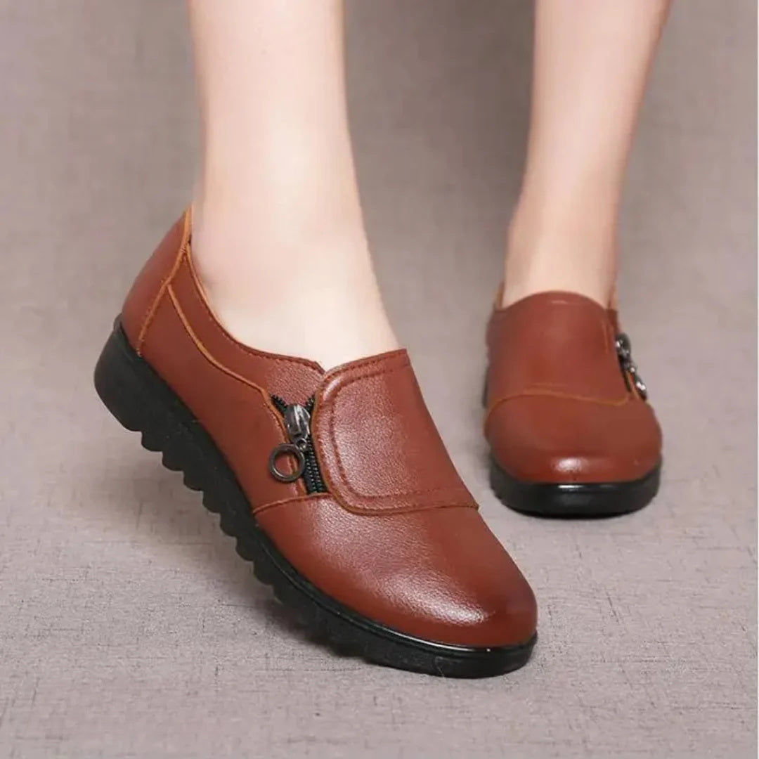 Women's Slip On Zip-Up Orthopedic Shoes