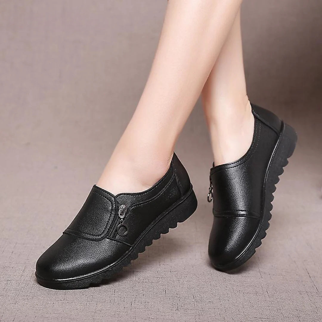 Women's Slip On Zip-Up Orthopedic Shoes