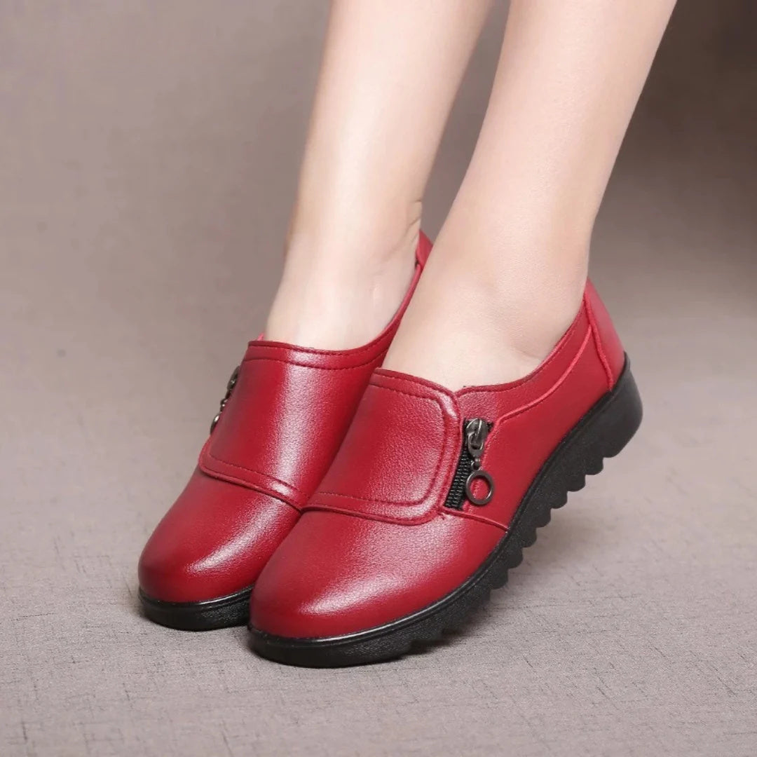 Women's Slip On Zip-Up Orthopedic Shoes