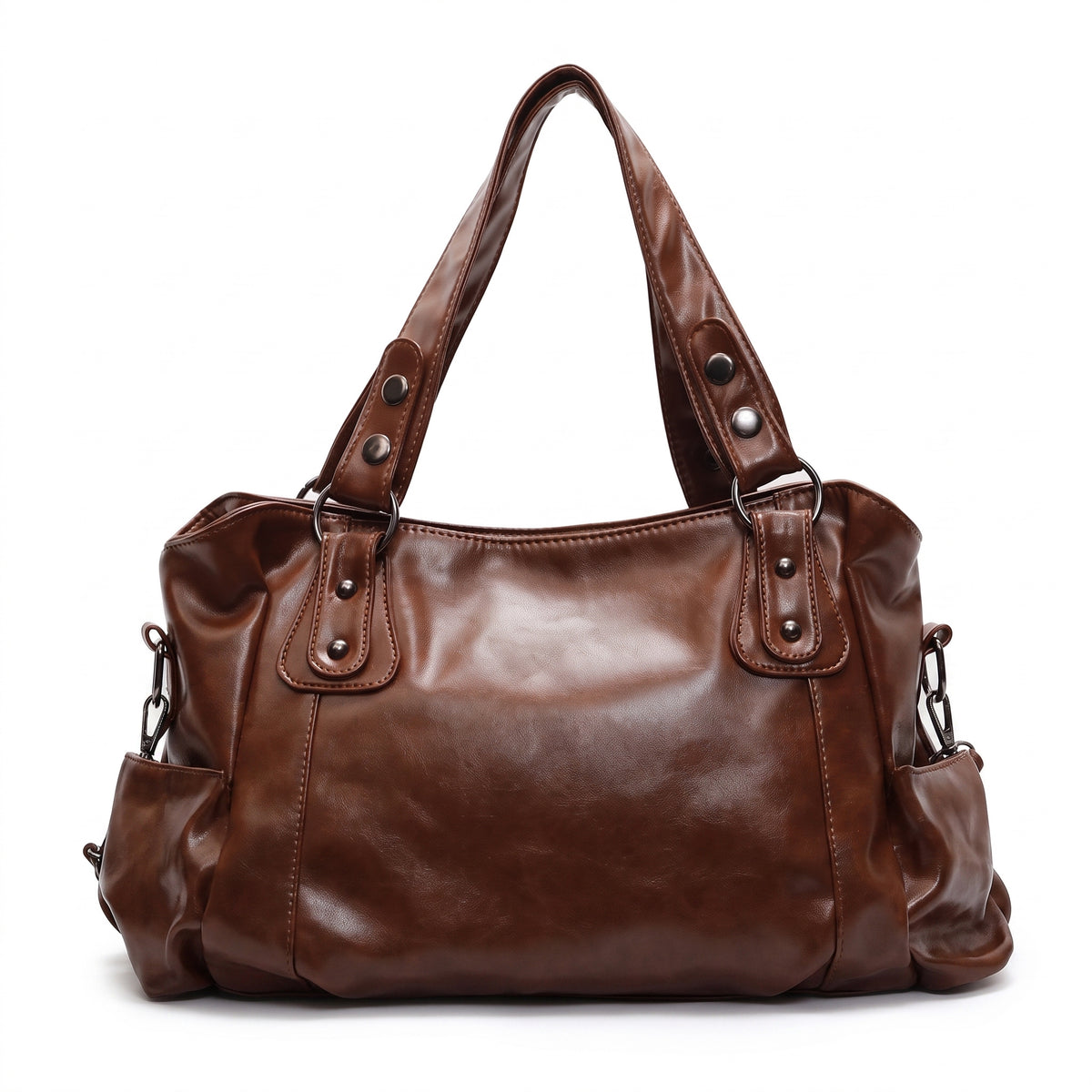 Women's Slouchy Faux Leather Hobo Bag