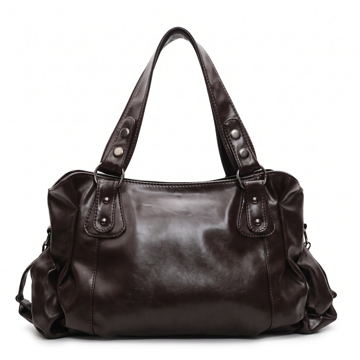 Women's Slouchy Faux Leather Hobo Bag