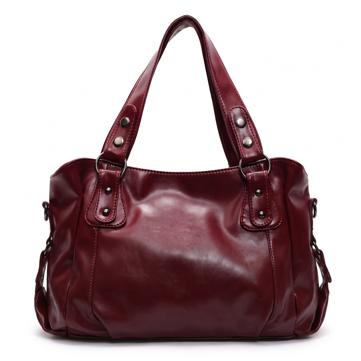 Women's Slouchy Faux Leather Hobo Bag