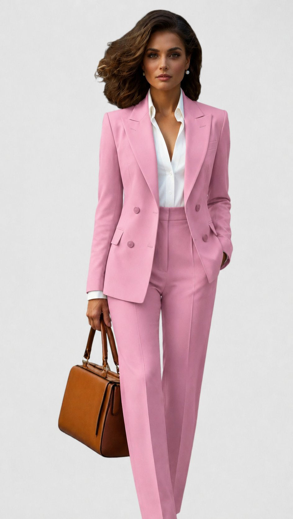 Women's Straight Leg Tailored Lapel Blazer