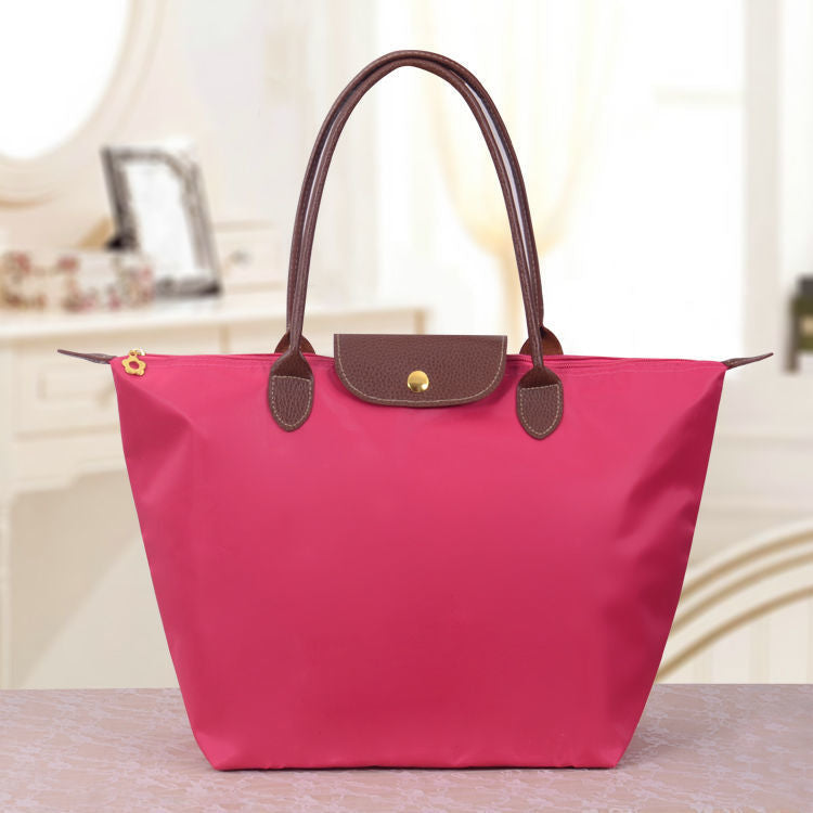 Women's Structured Nylon Tote Bag