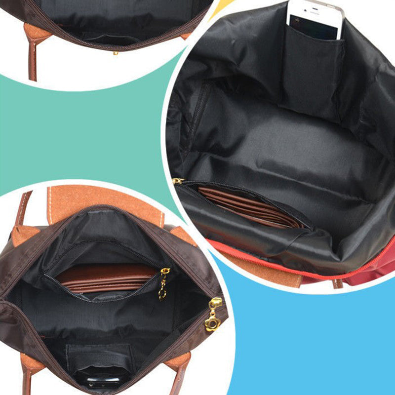 Women's Structured Nylon Tote Bag