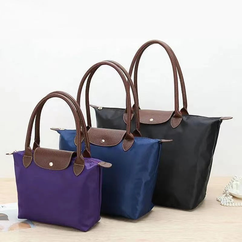 Women's Structured Nylon Tote Bag