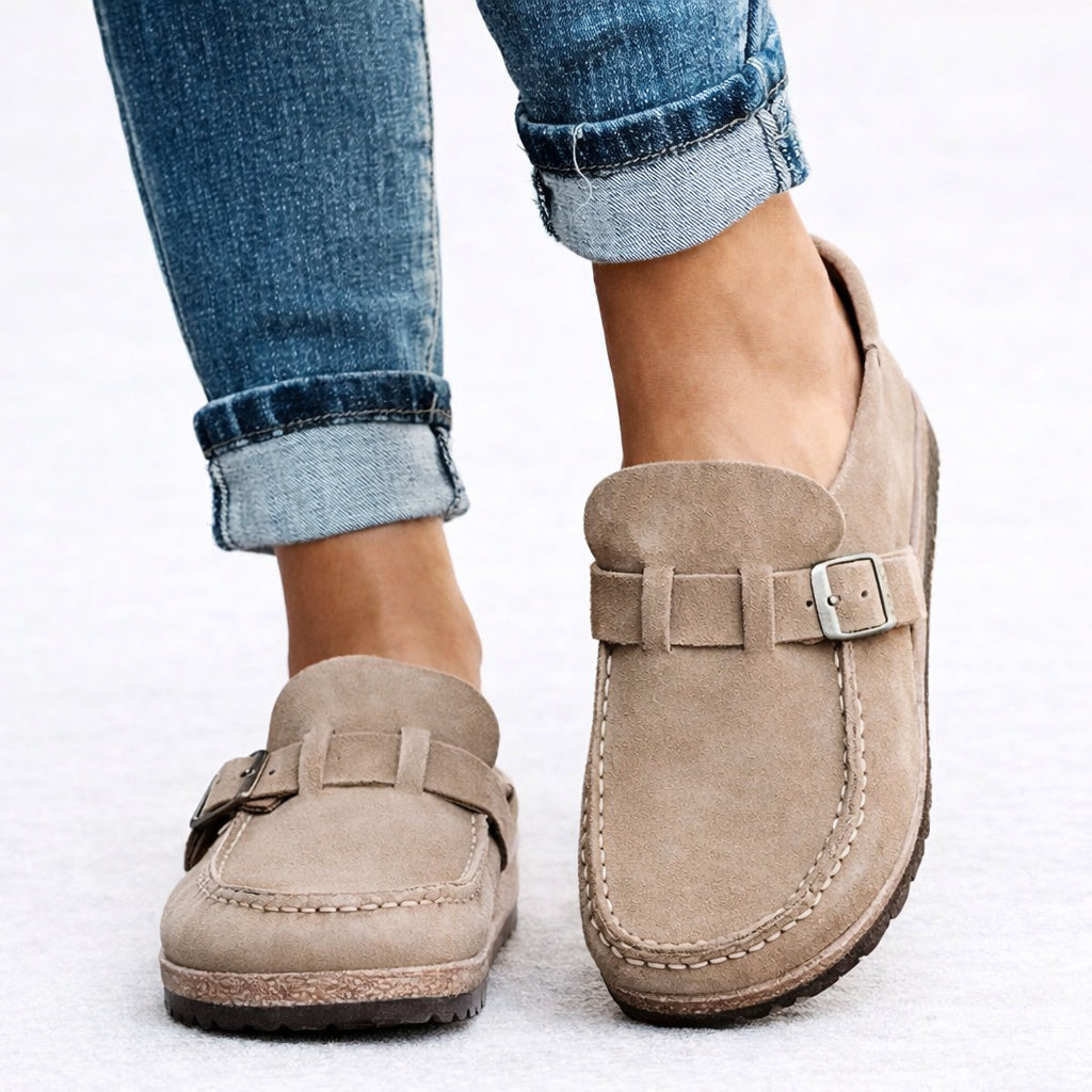 Women's Suede Slip On Orthopedic Loafers