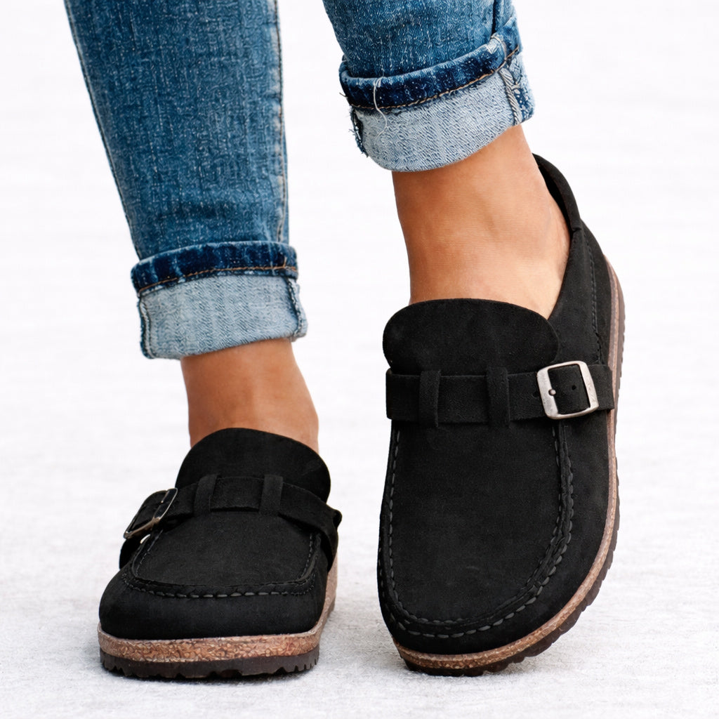 Women's Suede Slip On Orthopedic Loafers