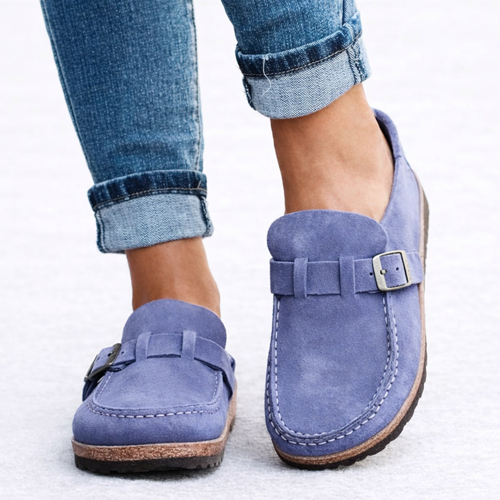 Women's Suede Slip On Orthopedic Loafers