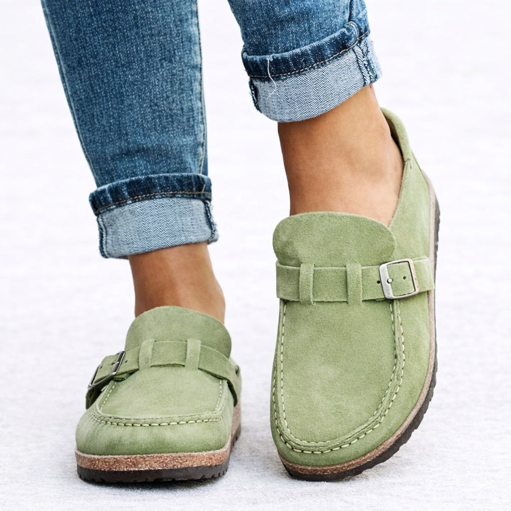 Women's Suede Slip On Orthopedic Loafers