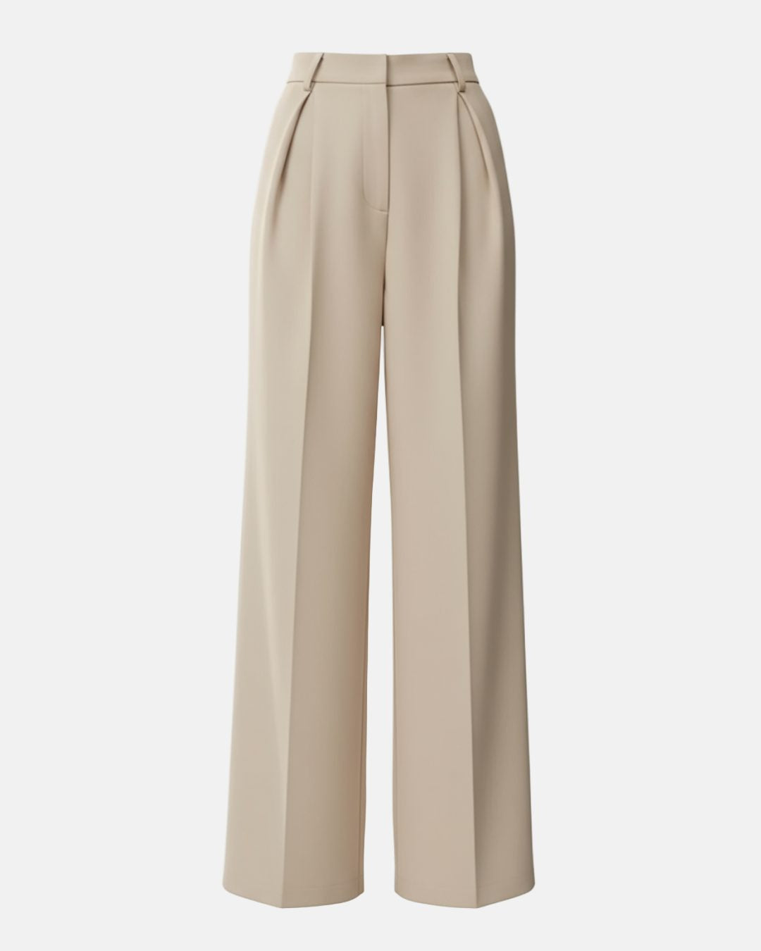 Women's Tailored Wide Leg Pleated Trousers