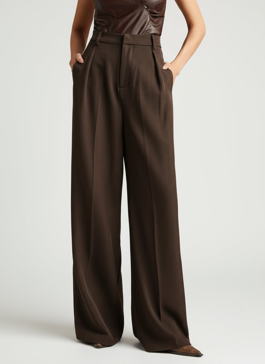 Women's Tailored Wide Leg Trousers
