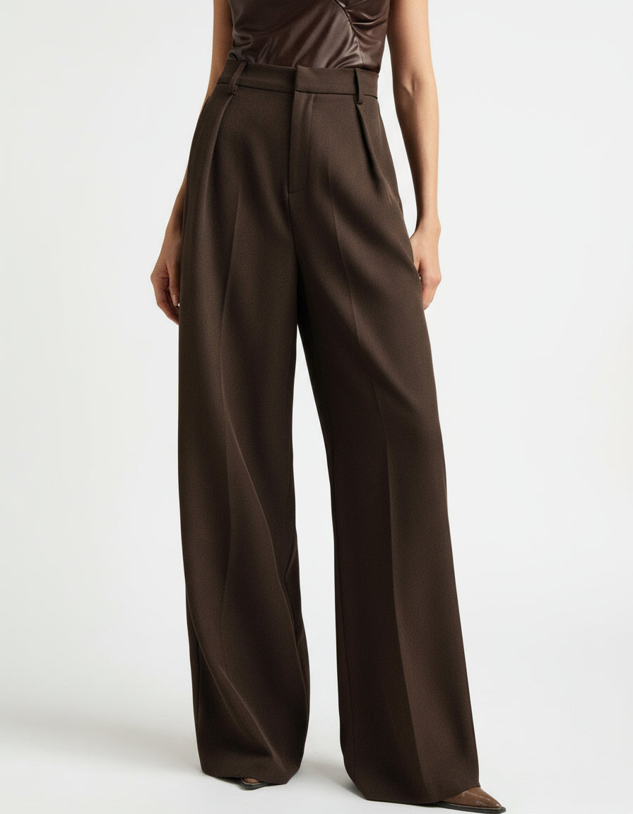 Women's Tailored Wide Leg Trousers
