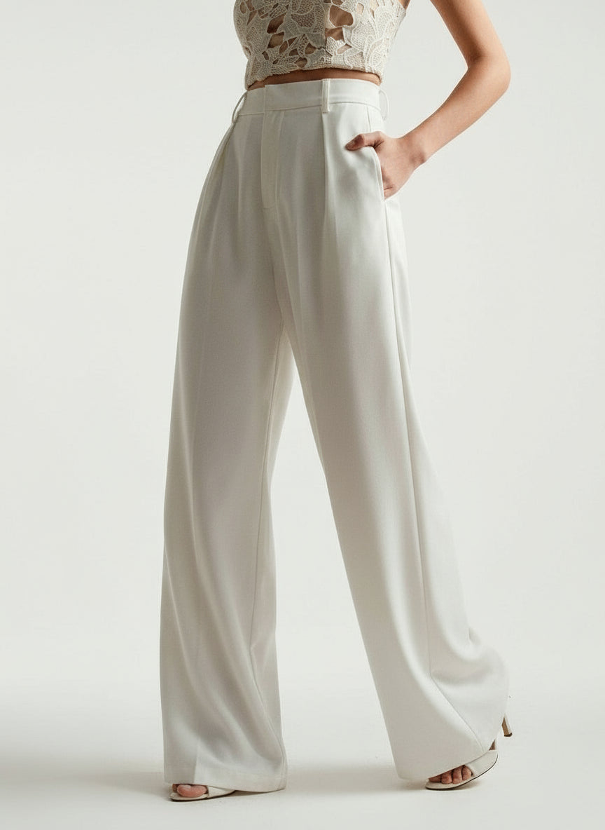 Women's Tailored Wide Leg Trousers