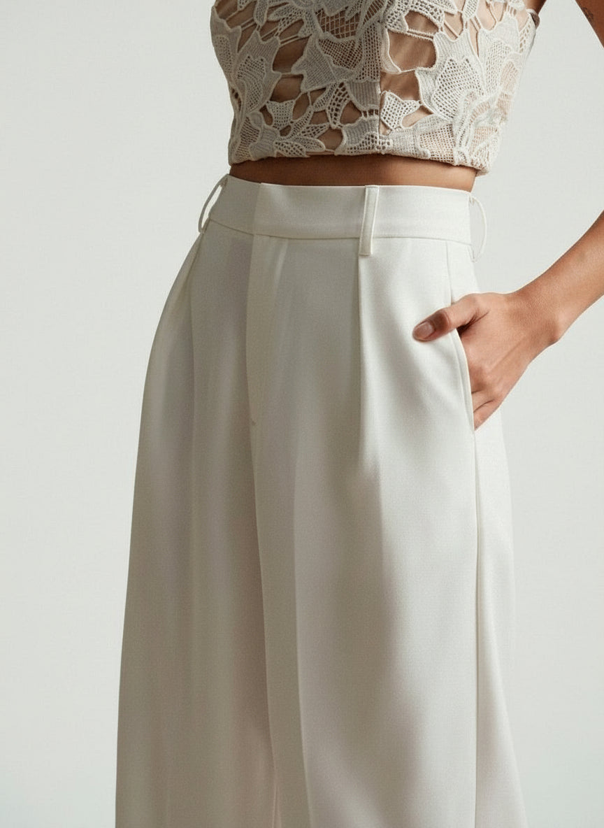 Women's Tailored Wide Leg Trousers