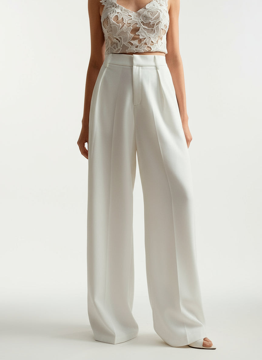 Women's Tailored Wide Leg Trousers