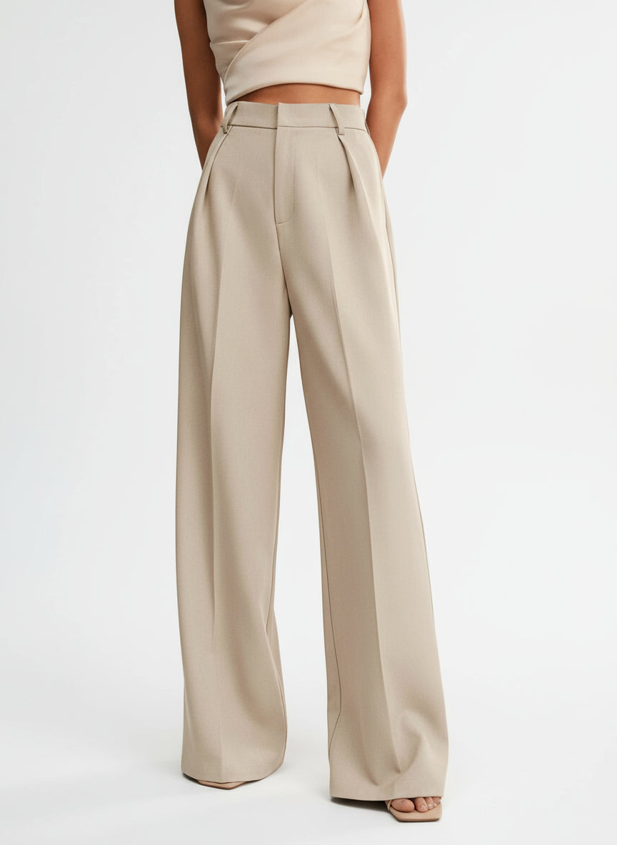 Women's Tailored Wide Leg Trousers
