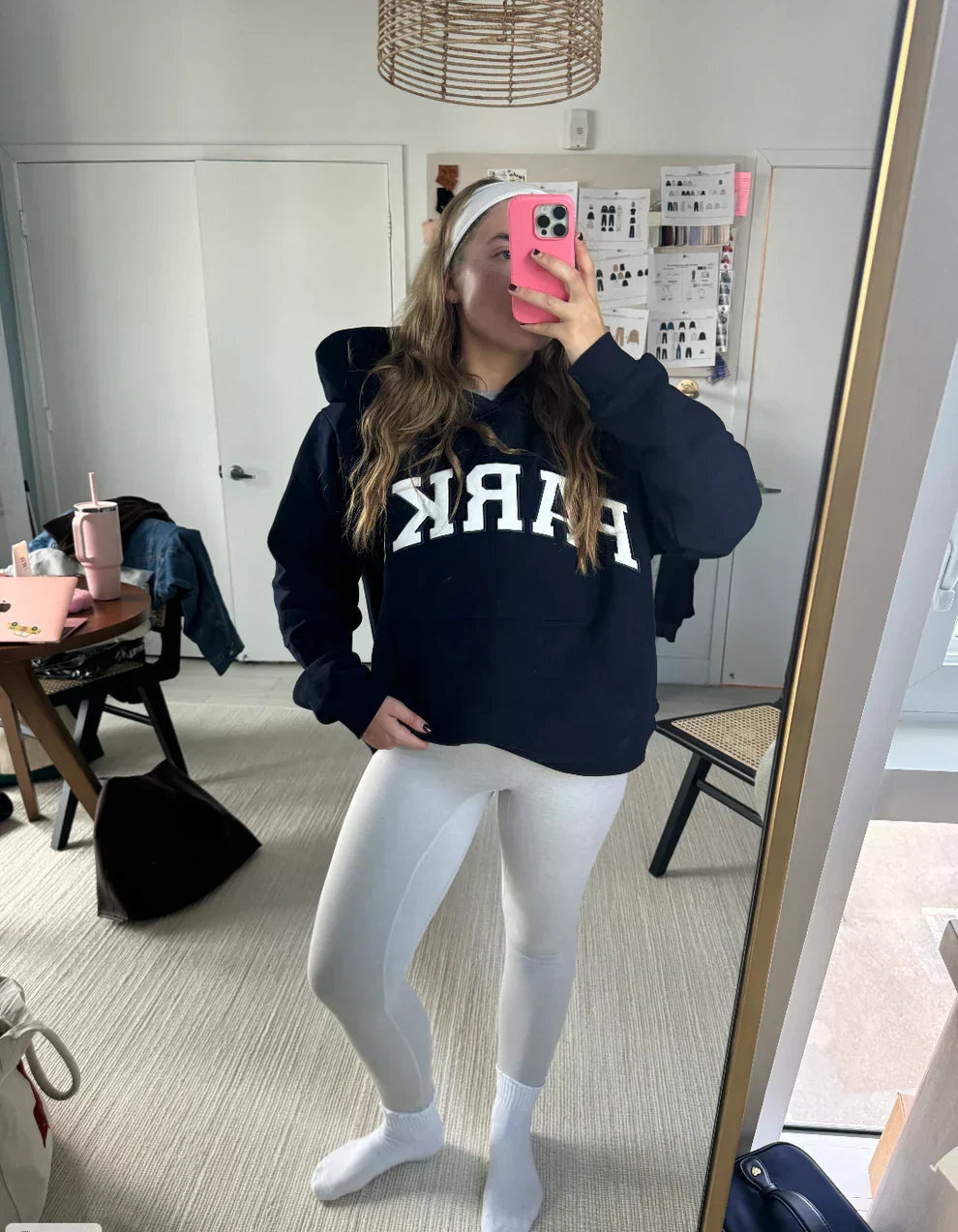 Women's Varsity Graphic Oversized Hoodie