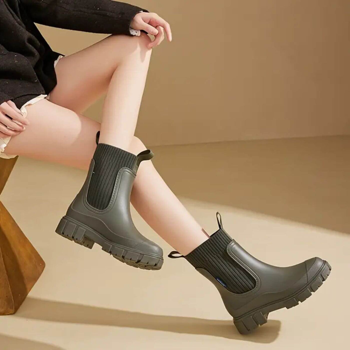 Women's Waterproof Chelsea Rain Boots