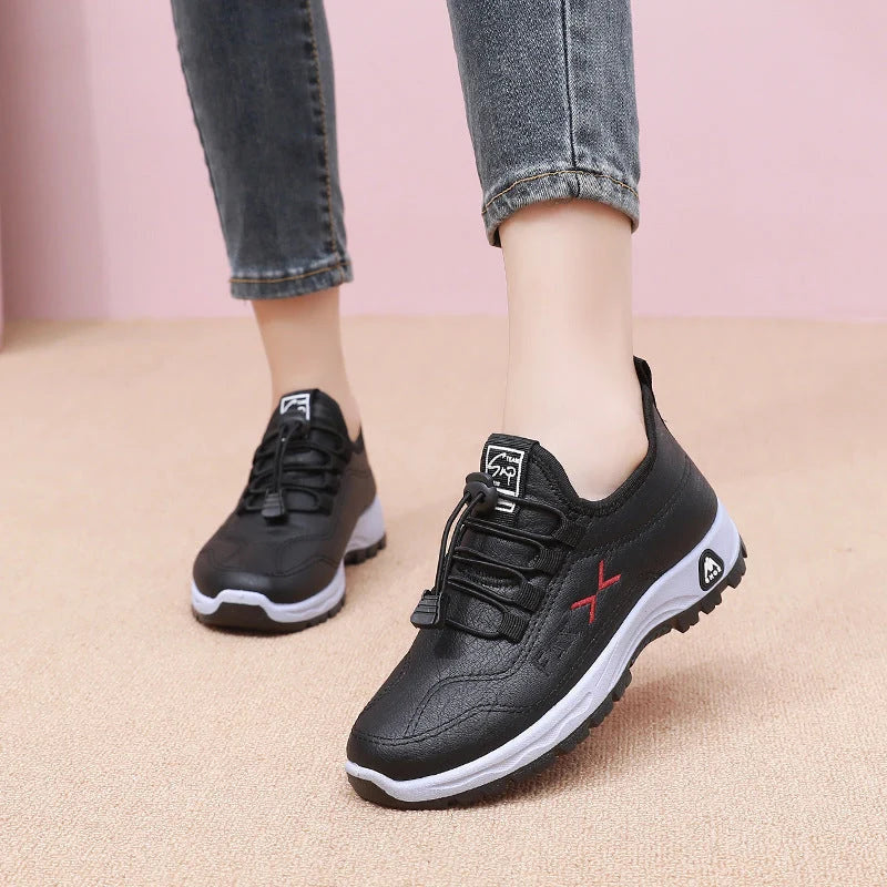 Women's Waterproof Lace Trainers