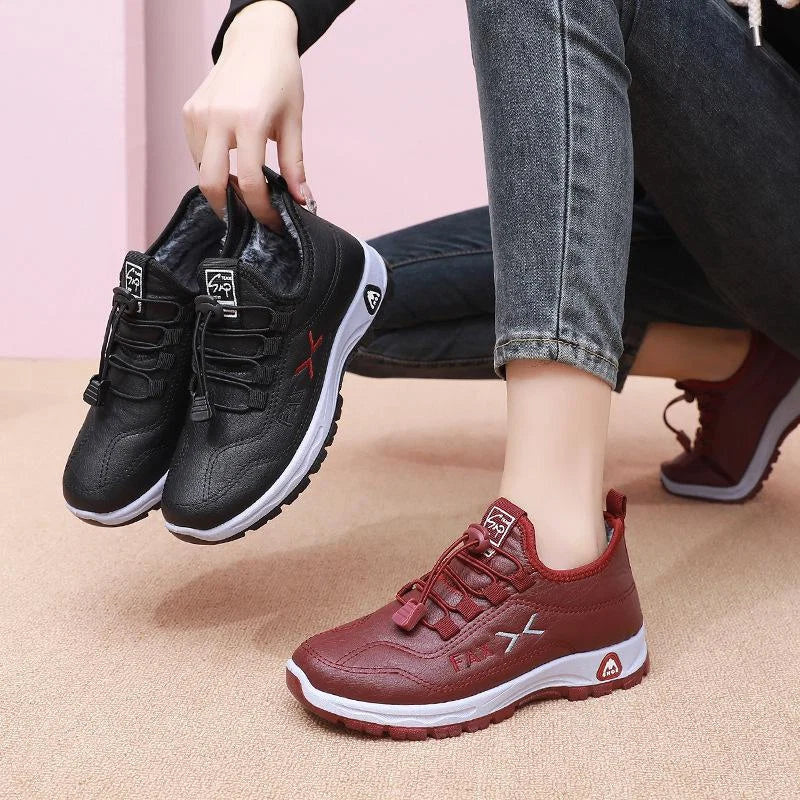Women's Waterproof Lace Trainers