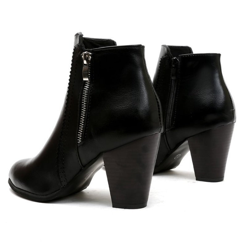 Women's Zip-Up Ankle Boots