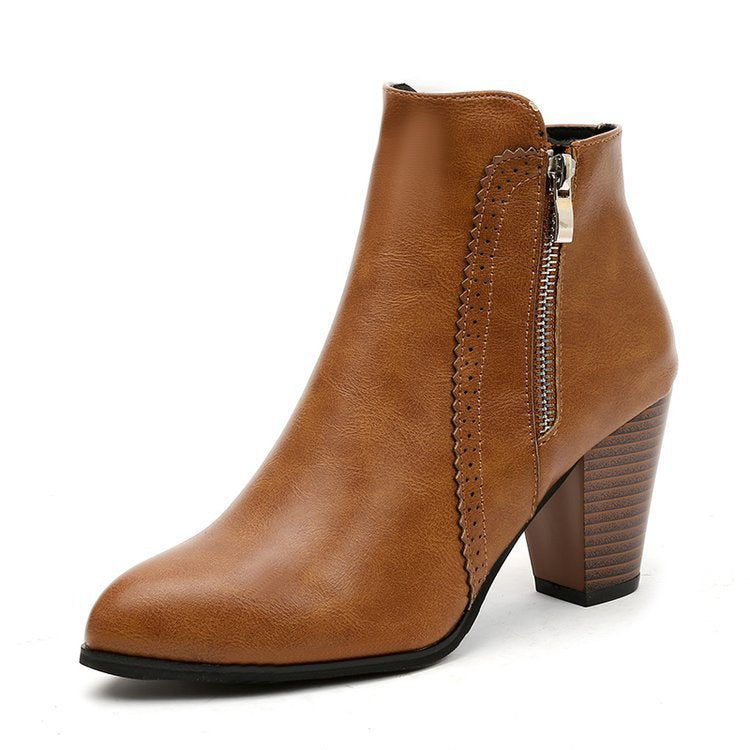Women's Zip-Up Ankle Boots