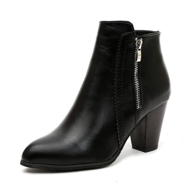 Women's Zip-Up Ankle Boots