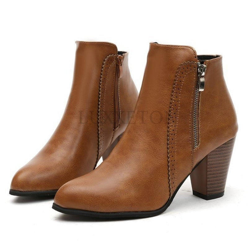 Women's Zip-Up Ankle Boots