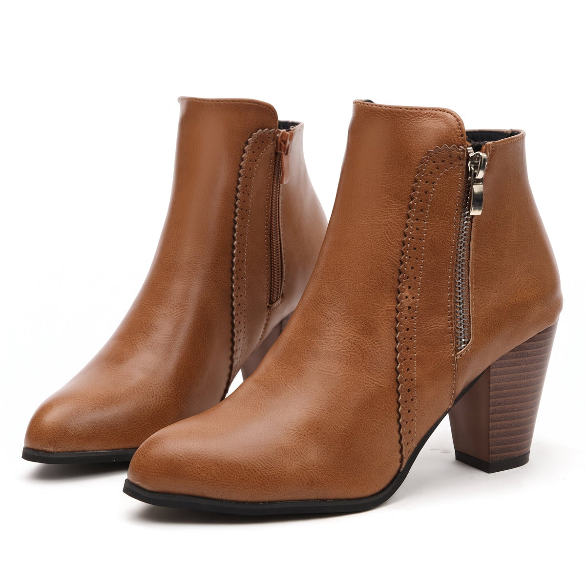 Women's Zip-Up Ankle Boots