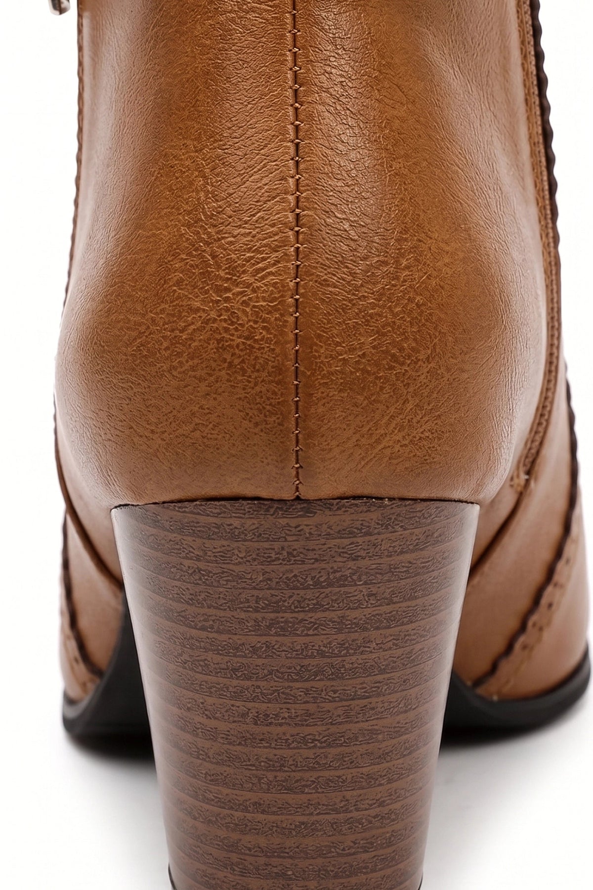 Women's Zip-Up Faux Leather Ankle Boots
