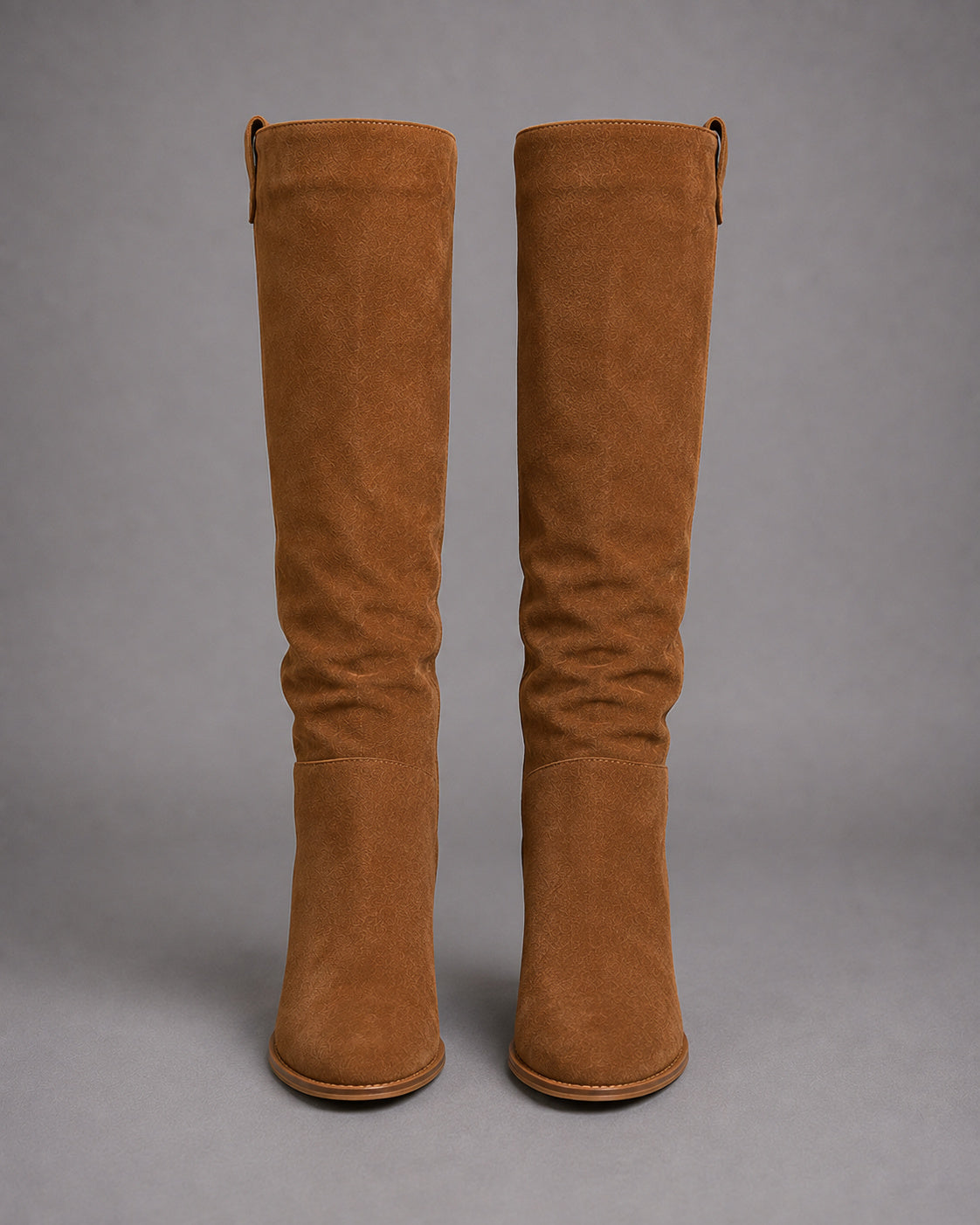 Women's Zip-Up Faux Suede Knee High Boots