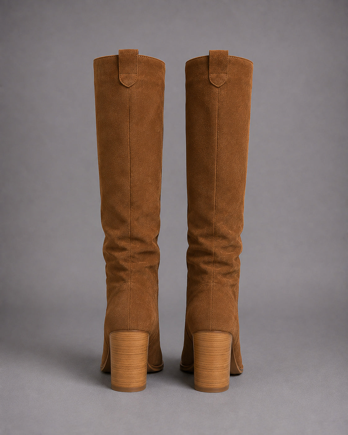 Women's Zip-Up Faux Suede Knee High Boots