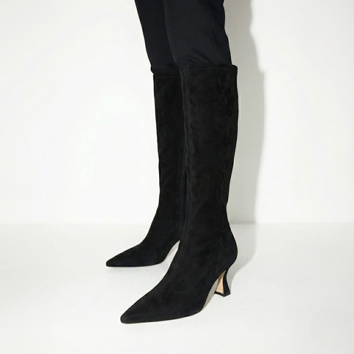 Women's Zip-Up Knee High Boots