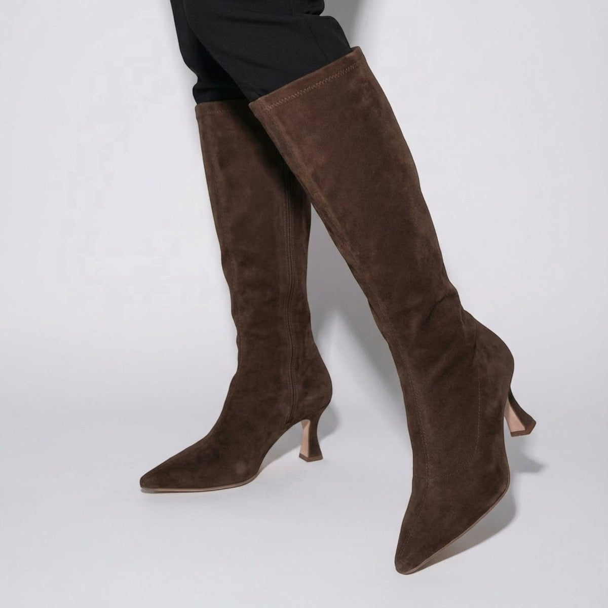 Women's Zip-Up Knee High Boots