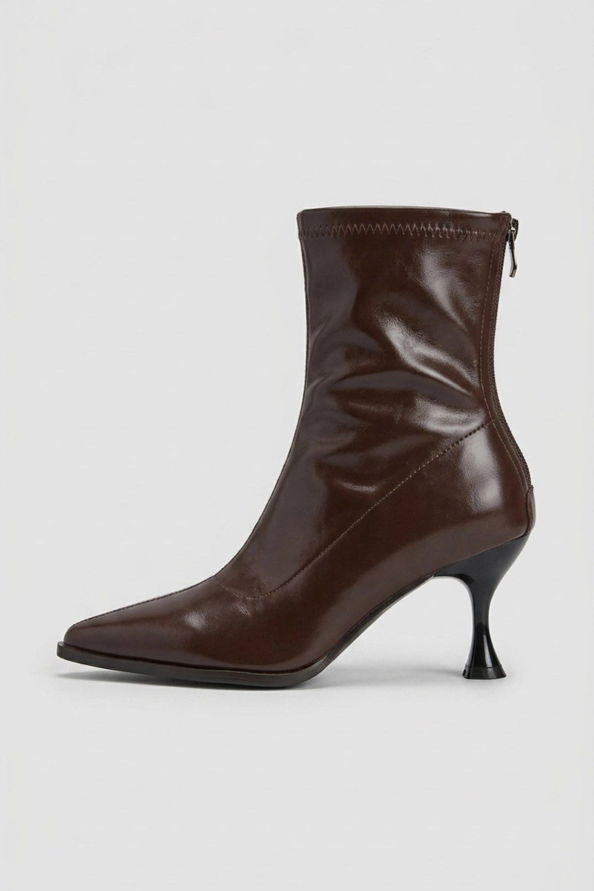 Women's Zip-Up Pointed Toe Ankle Boots